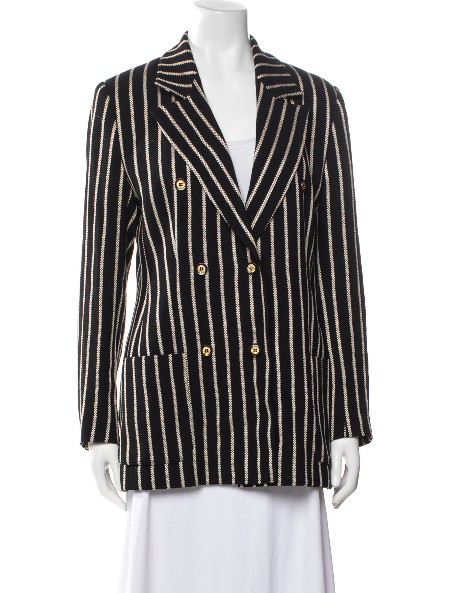 Valentino Wool Striped Blazer
