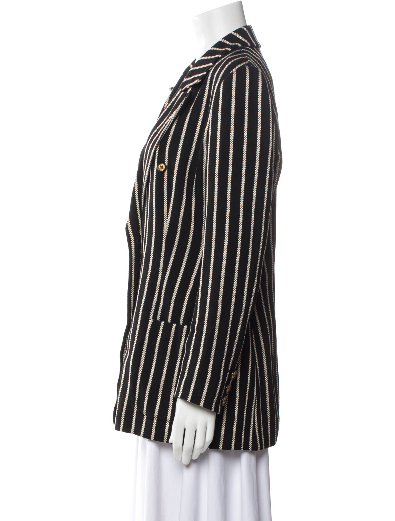 Valentino Wool Striped Blazer