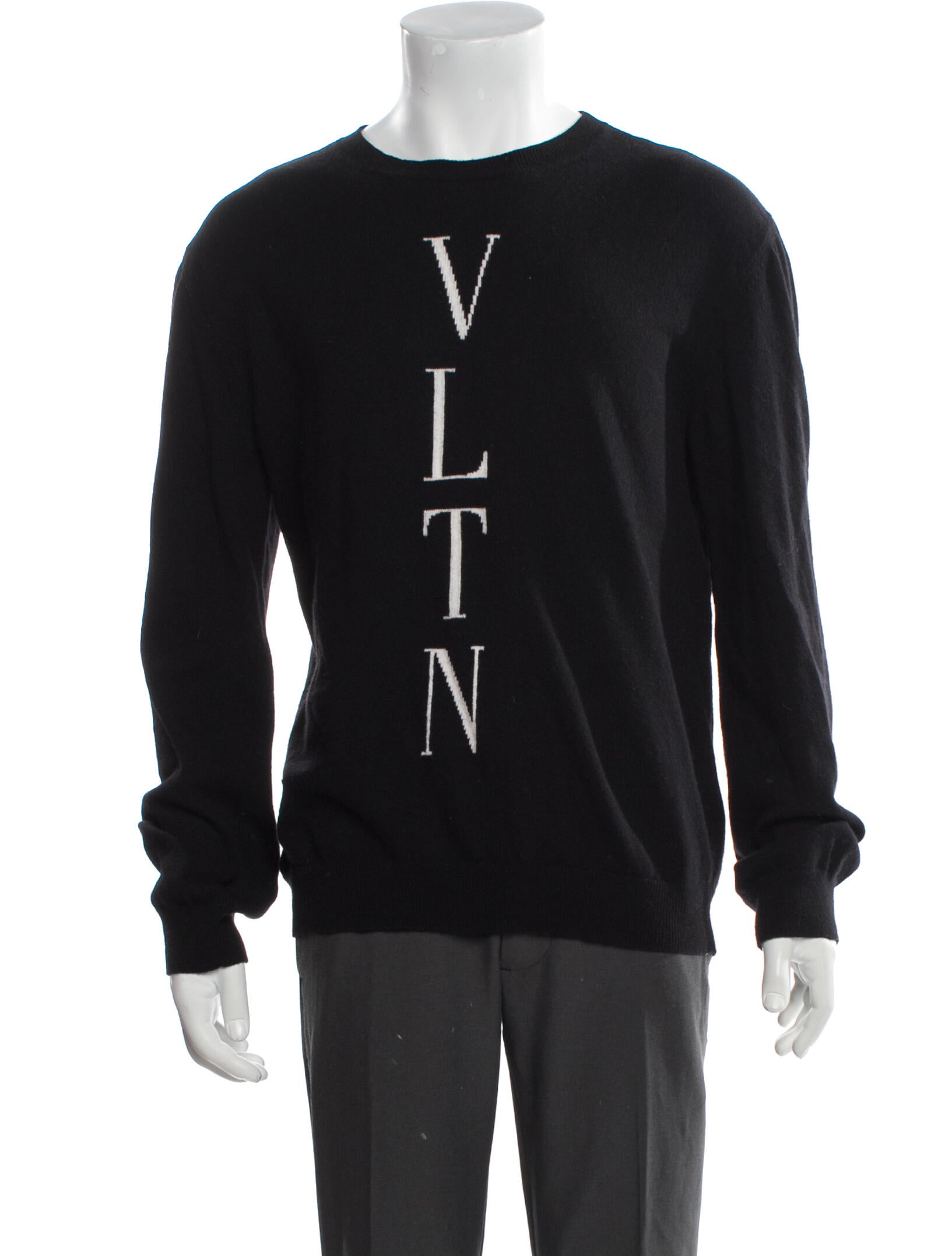 Valentino Virgin Wool Graphic Print Pullover
