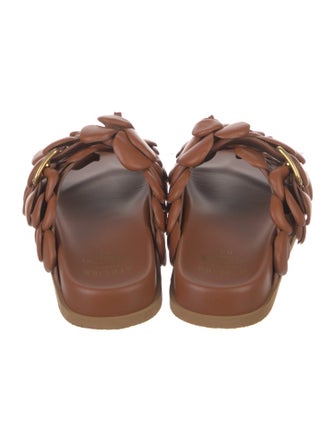 Valentino Leather Slides