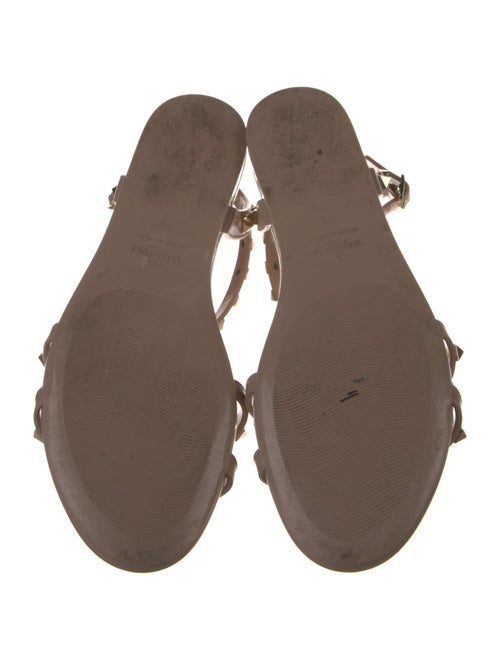 Valentino Rockstud Accents Rubber Gladiator Sandals