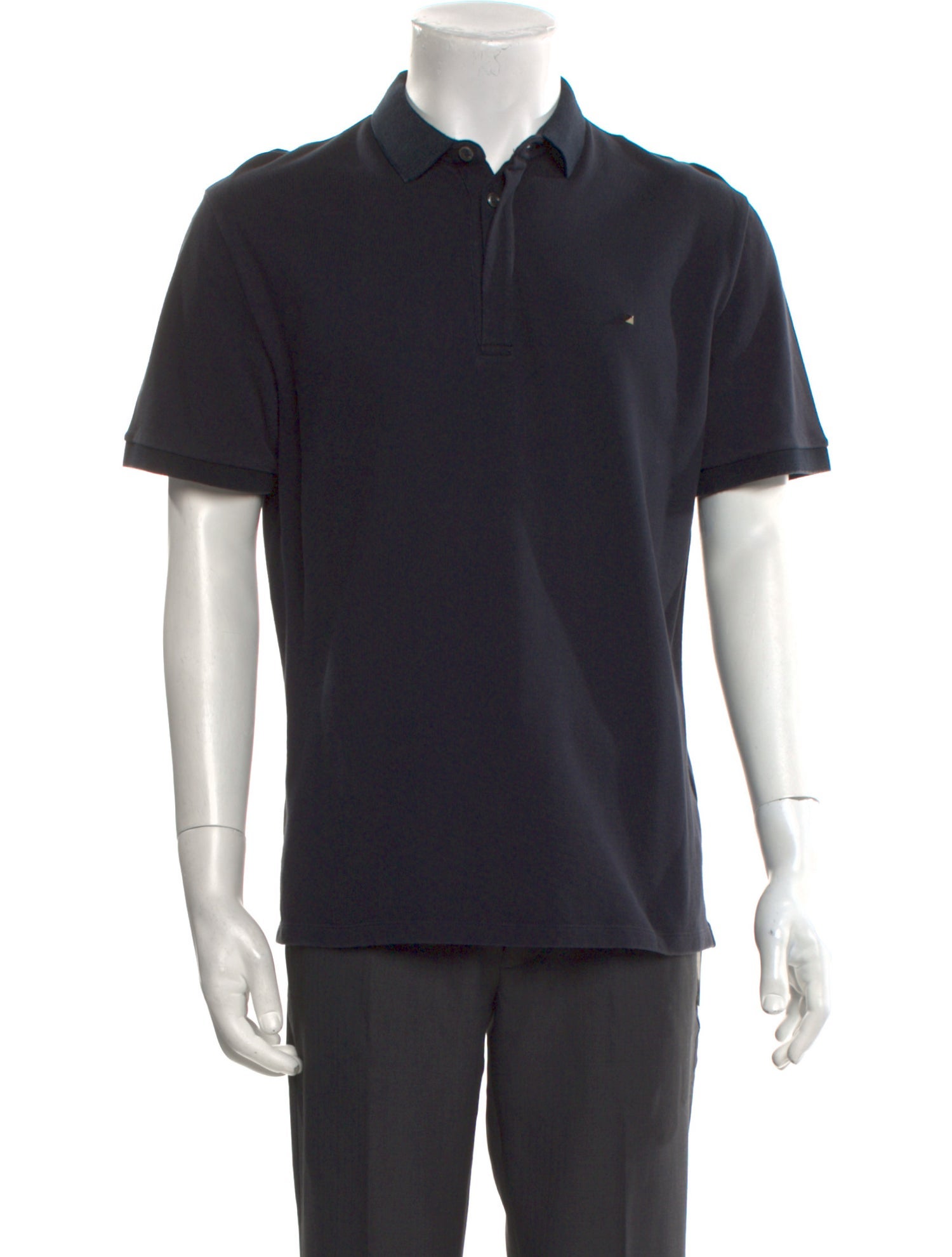Valentino Rockstud Accents Collar Polo Shirt