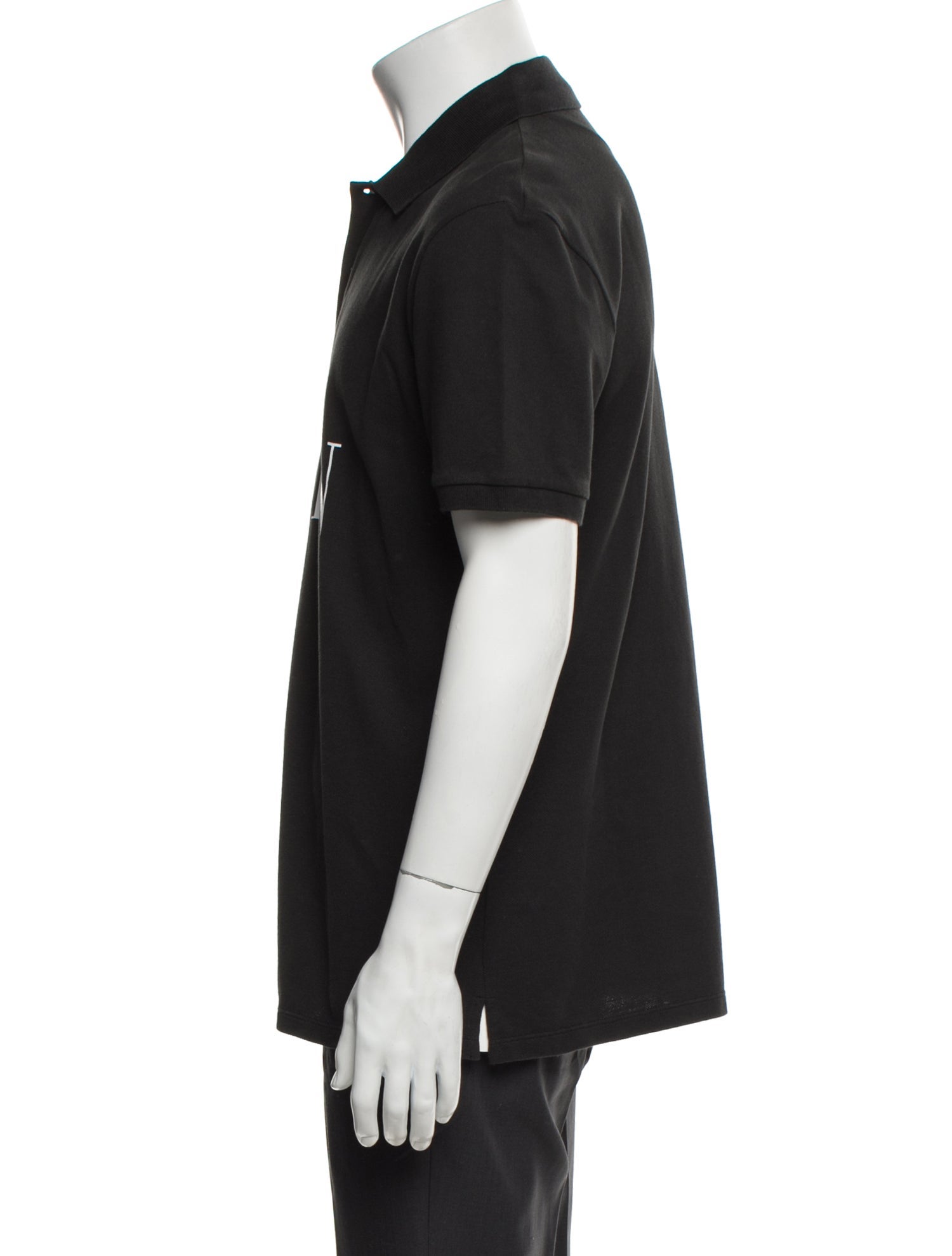 Valentino Rockstud Accents Graphic Print Polo Shirt
