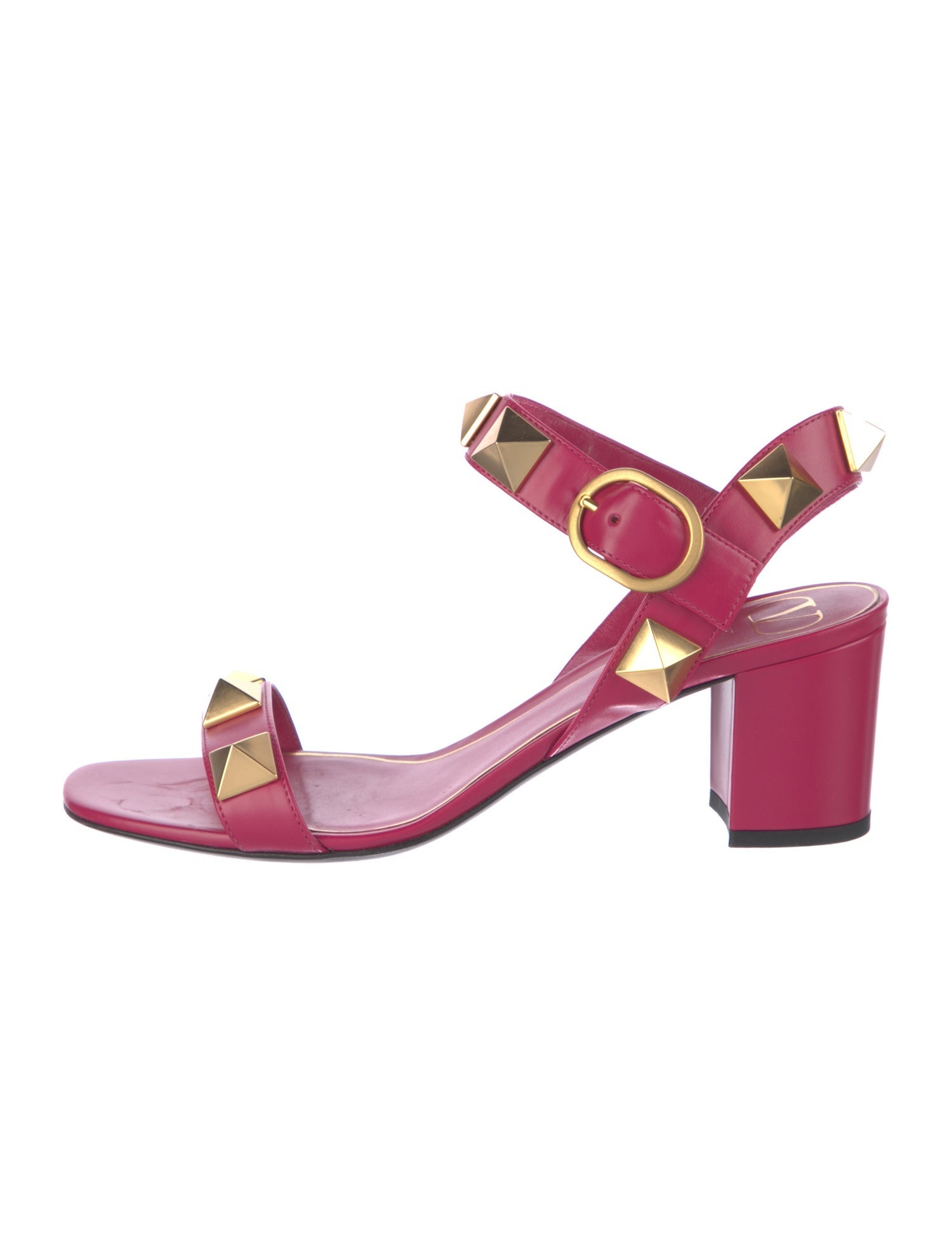 Valentino Rockstud Accents Leather Sandals