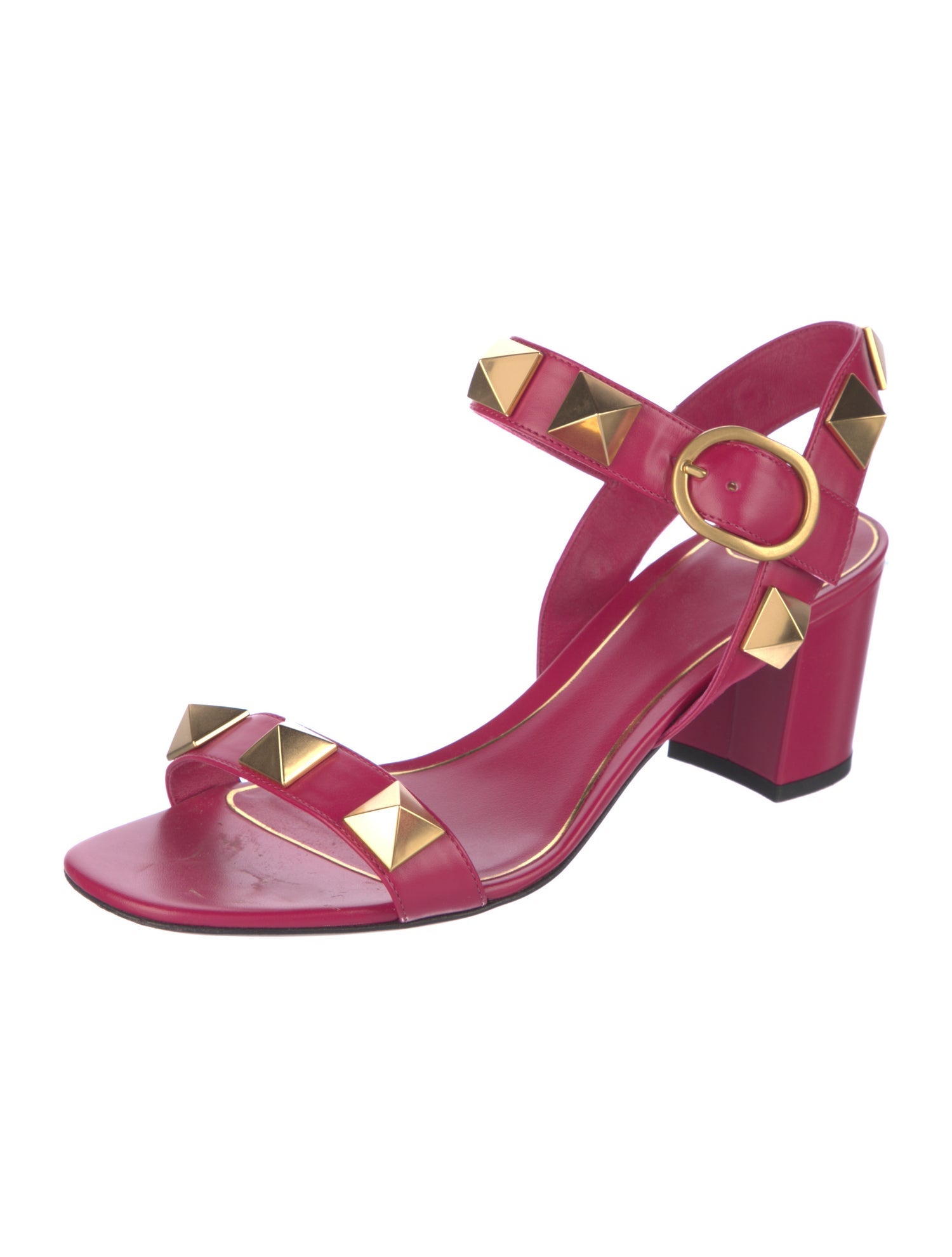 Valentino Rockstud Accents Leather Sandals