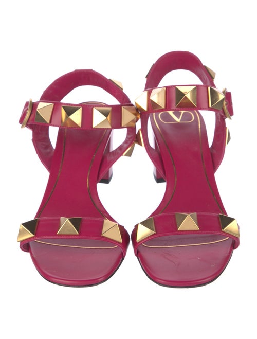 Valentino Rockstud Accents Leather Sandals