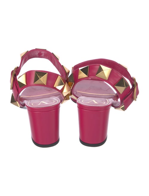 Valentino Rockstud Accents Leather Sandals