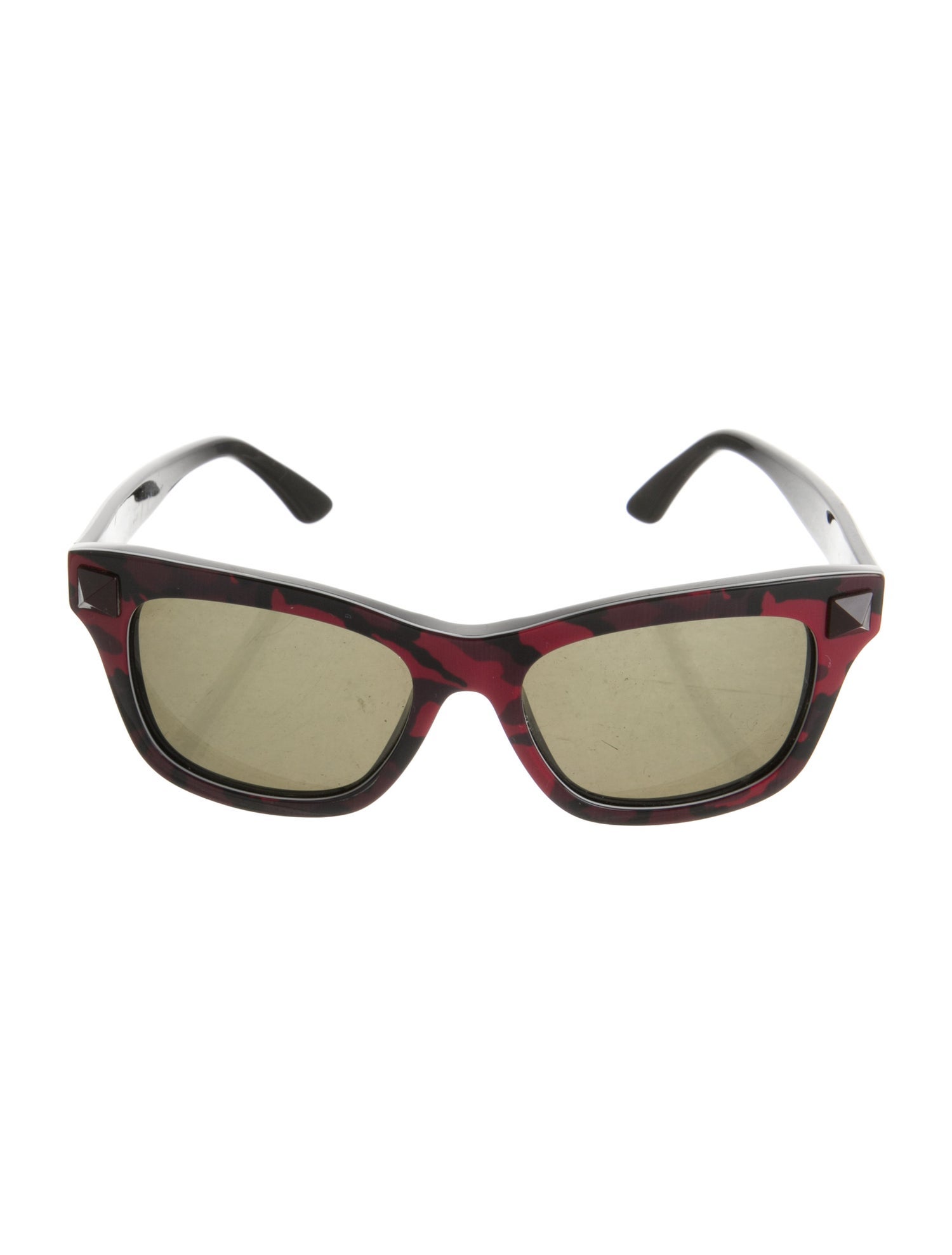 Valentino Rockstud Accents Wayfarer Sunglasses