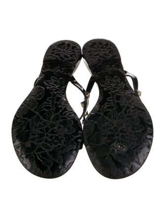 Valentino Rockstud Accents Rubber Slides