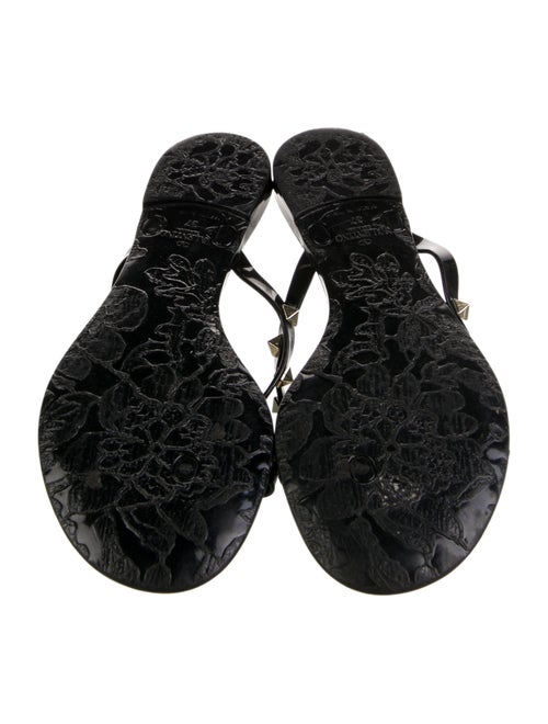 Valentino Rockstud Accents Rubber Slides