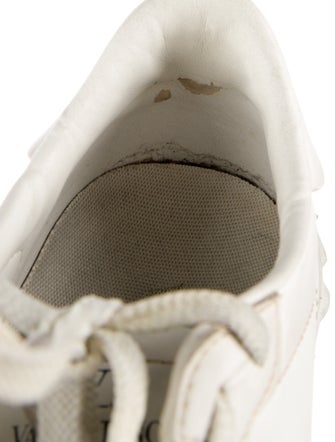 Valentino Leather Colorblock Pattern Sneakers