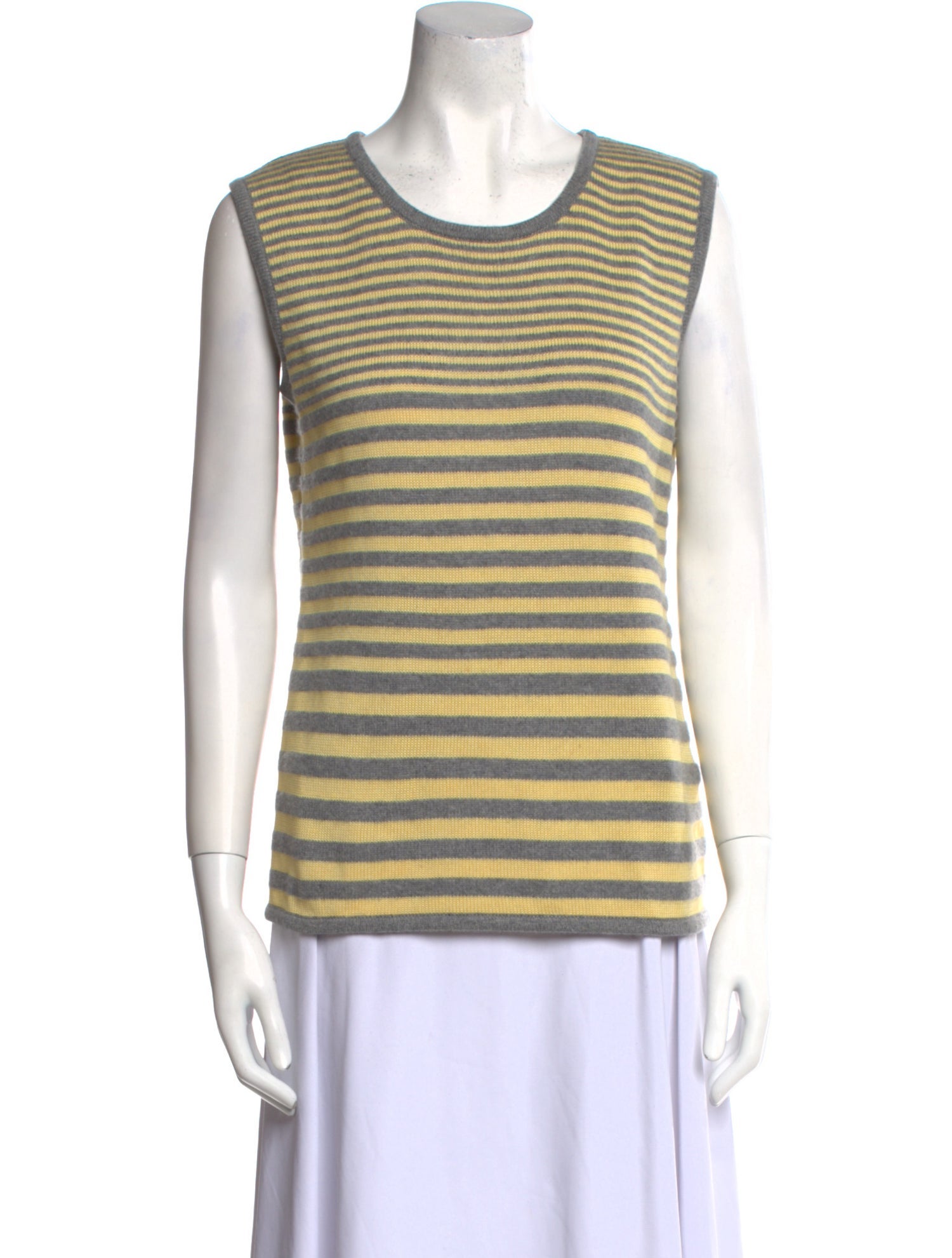 Valentino Striped Scoop Neck Sweater