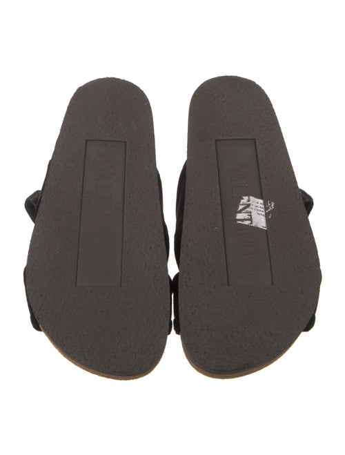 Valentino Velvet Slides