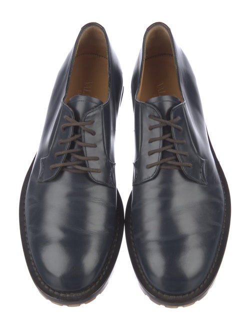 Valentino Rockstud Accents Leather Derby Shoes
