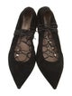 Valentino Rockstud Accents Suede Ballet Flats