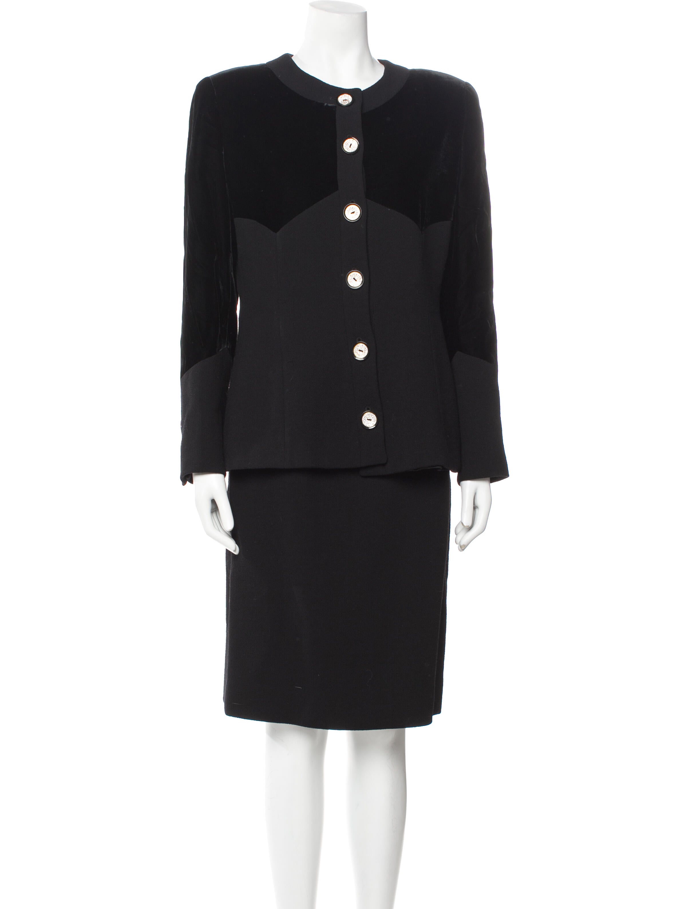 Valentino Linen Skirt Suit