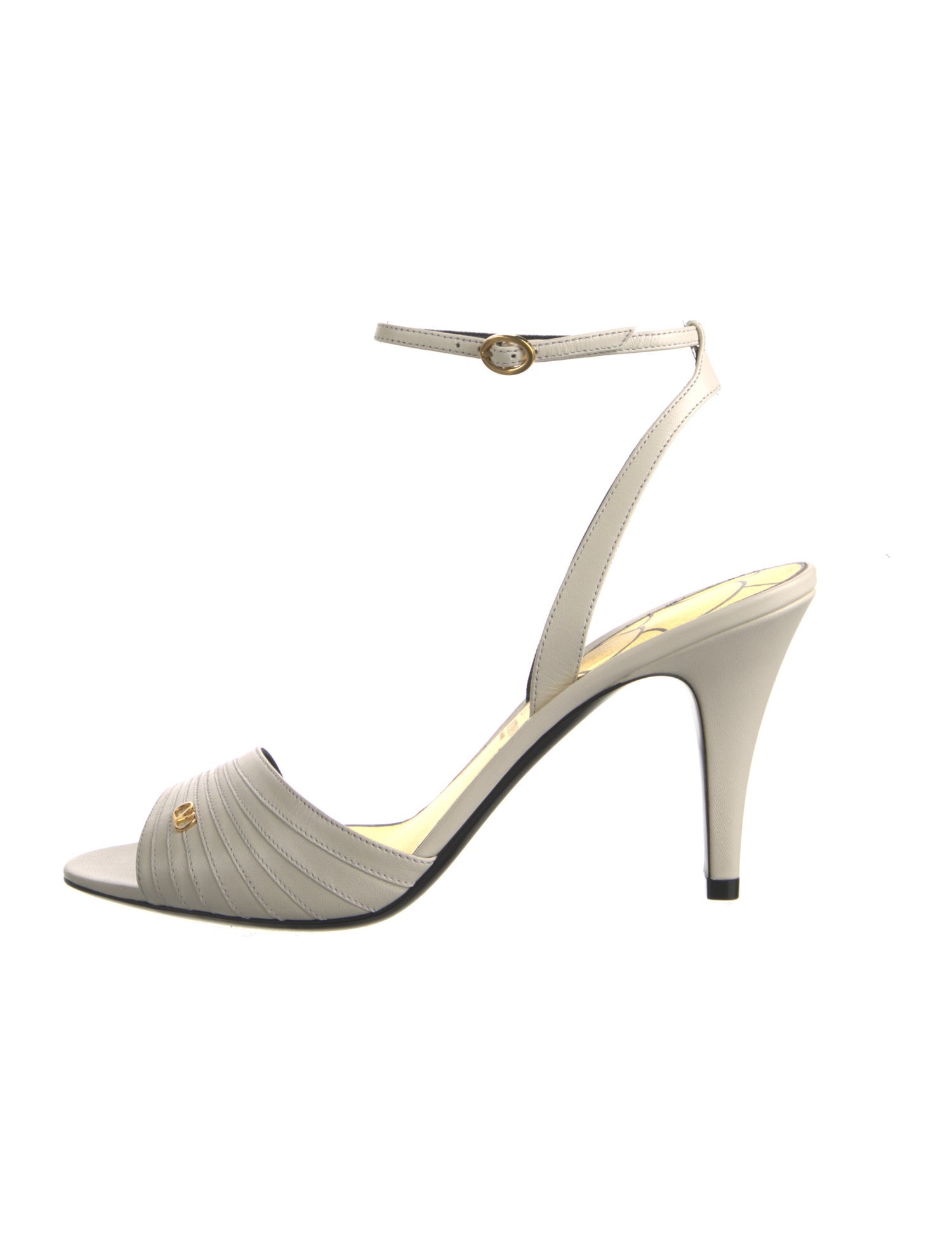 Valentino Rockstud Accents Leather Slingback Sandals