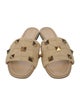 Valentino Canvas Studded Accents Slides