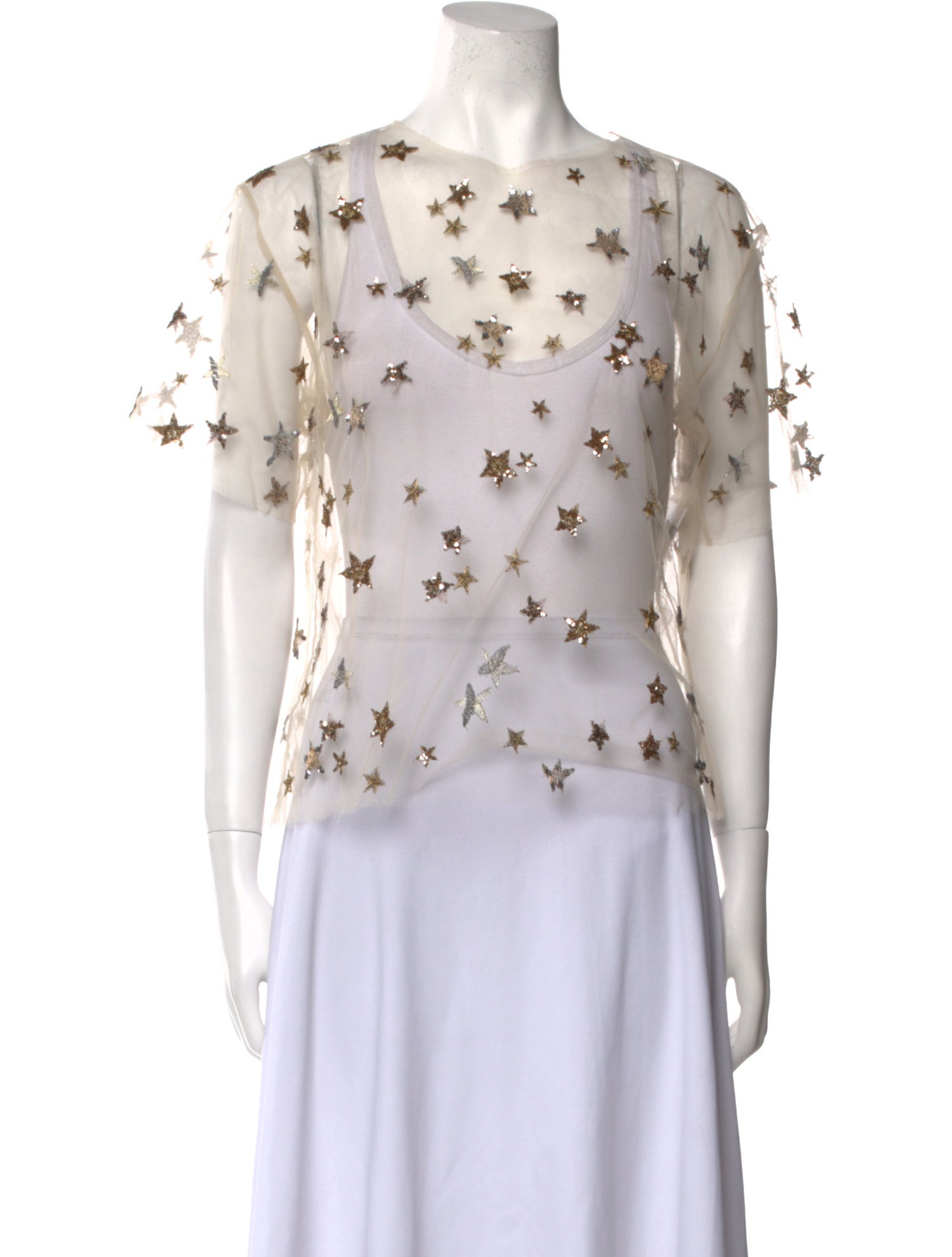 Valentino Floral Print Bateau Neckline Blouse