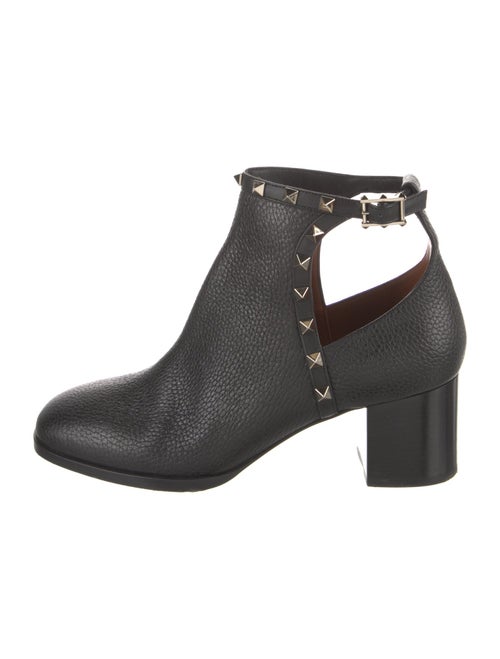 Valentino Rockstud Accents Leather Boots