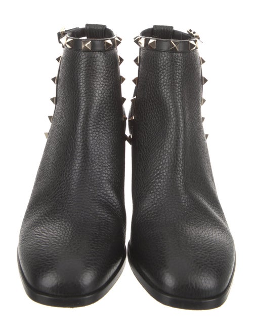 Valentino Rockstud Accents Leather Boots