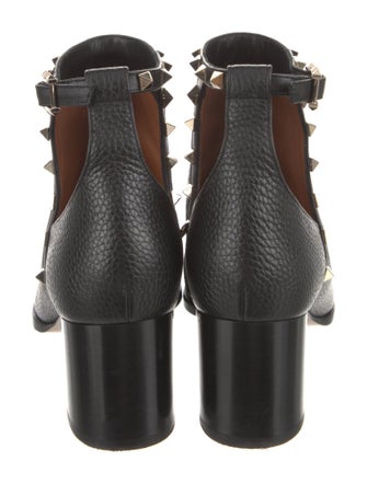 Valentino Rockstud Accents Leather Boots