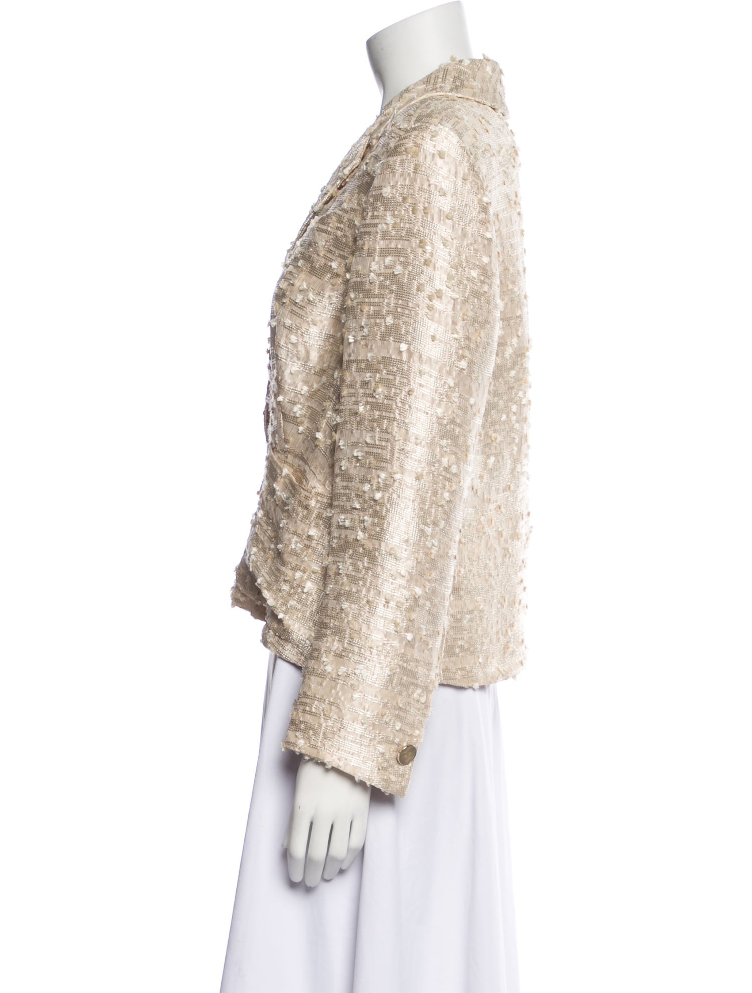 Valentino Tweed Pattern Blazer