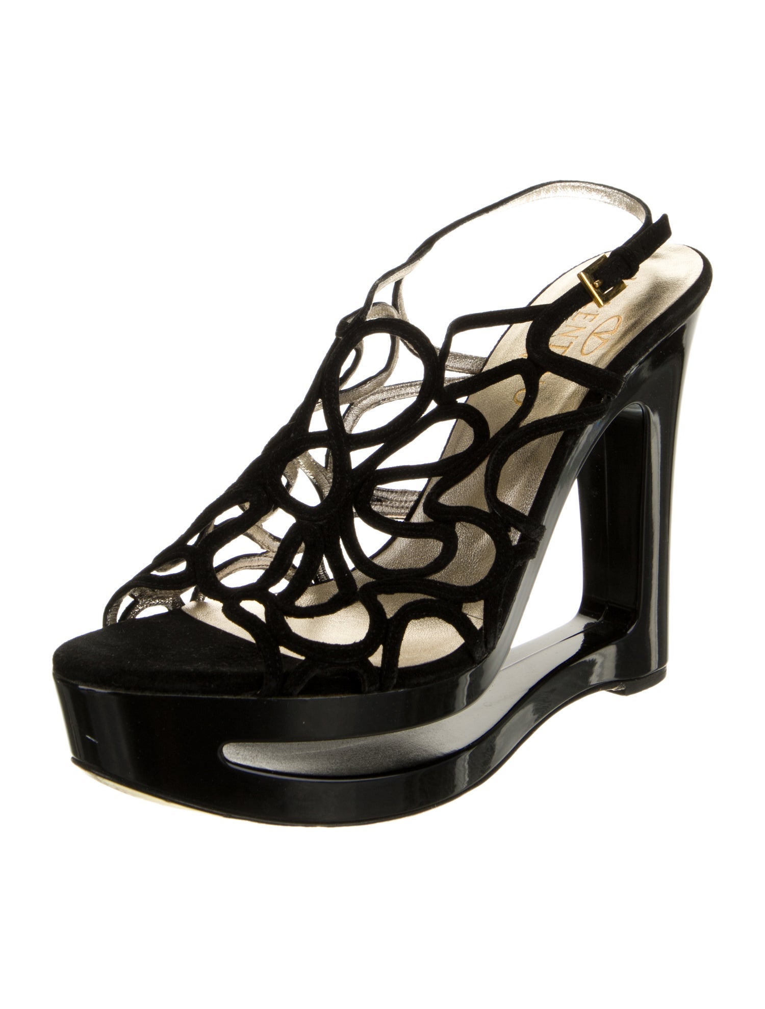 Valentino Suede Slingback Sandals