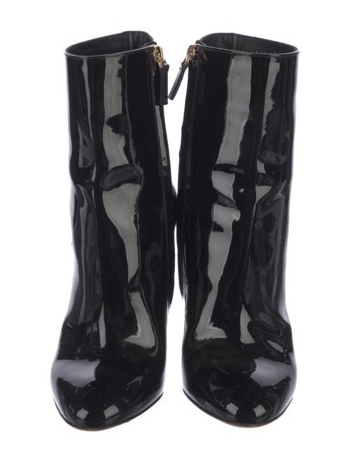 Valentino Rockstud Accents Patent Leather Sock Boots