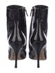 Valentino Rockstud Accents Patent Leather Sock Boots