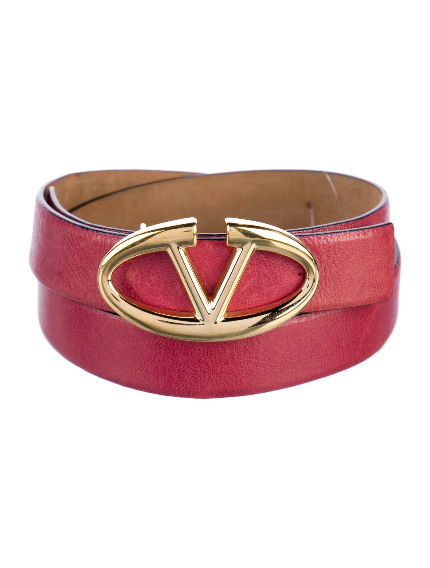 Valentino Skinny Leather Belt