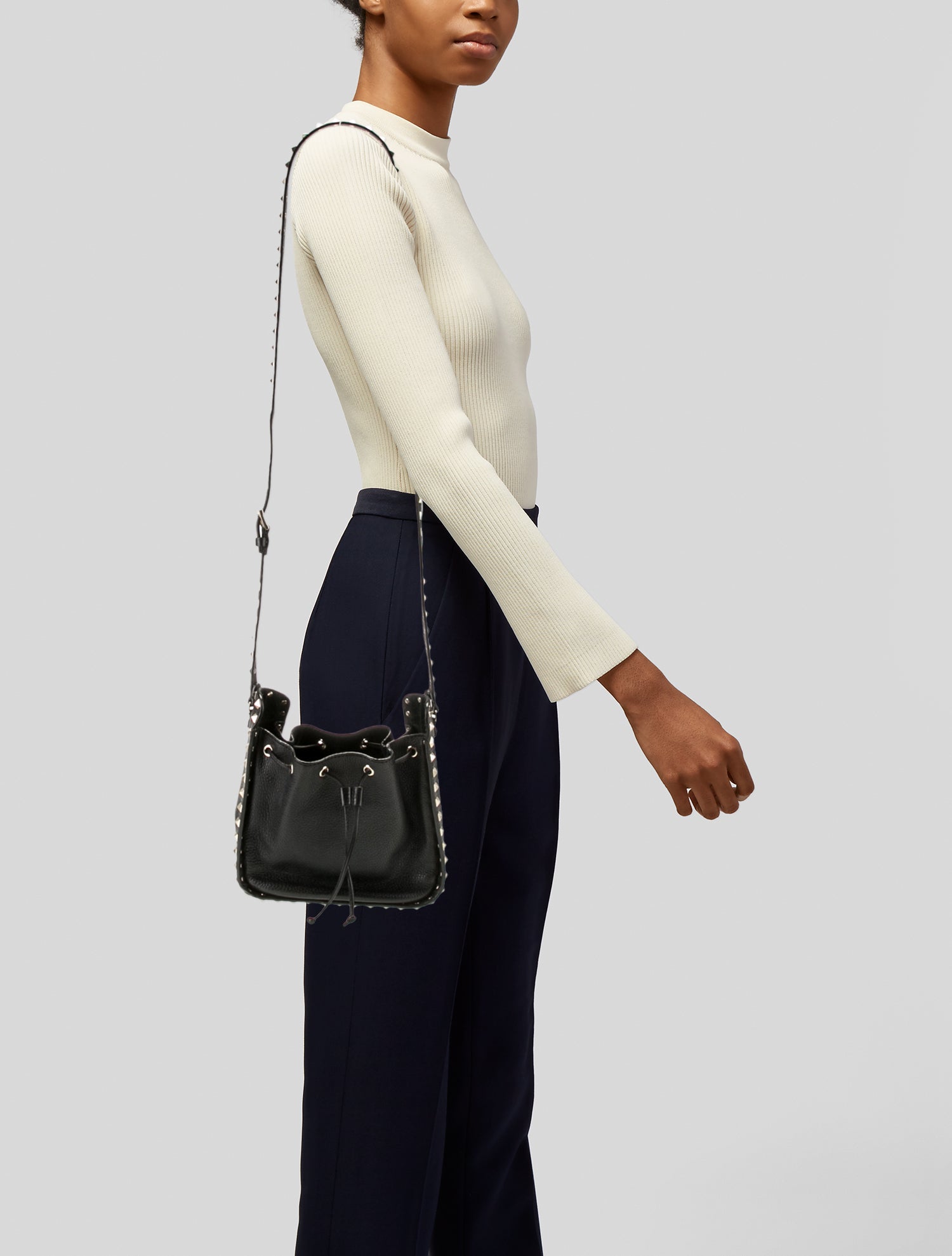 Valentino Rockstud Bucket Bag