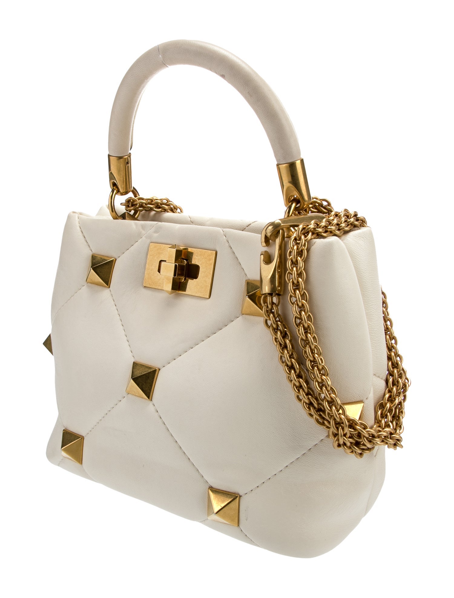 Valentino Rockstud Top Handle Bag