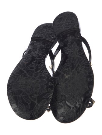 Valentino Rockstud Accents Rubber Slides