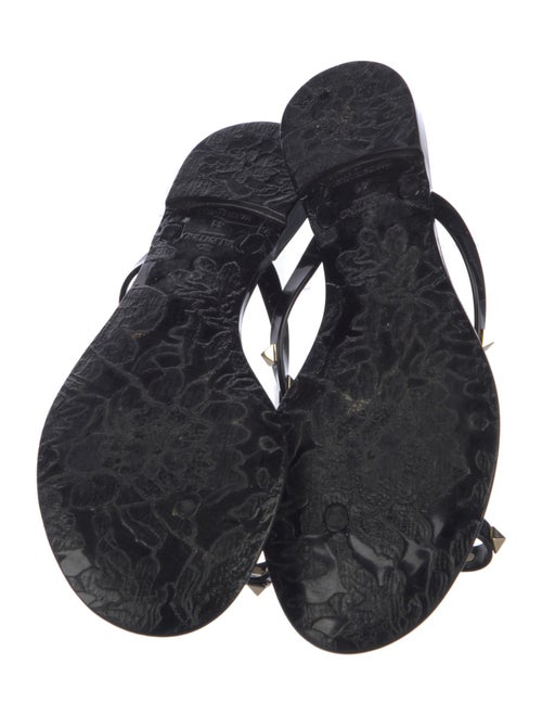 Valentino Rockstud Accents Rubber Slides