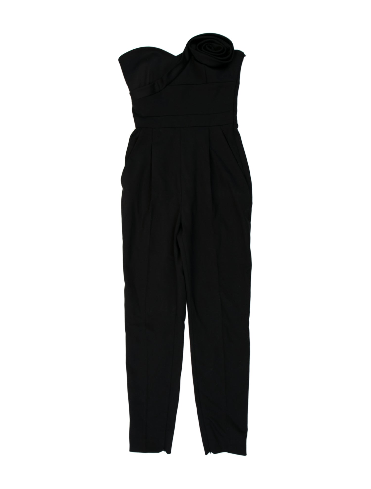 Valentino Wool Strapless Jumpsuit