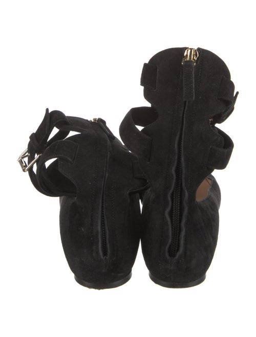 Valentino Suede Printed Ballet Flats