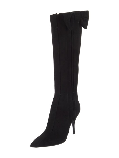 Valentino Suede Bow Accents Boots