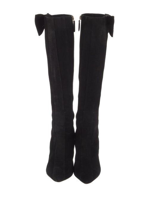 Valentino Suede Bow Accents Boots