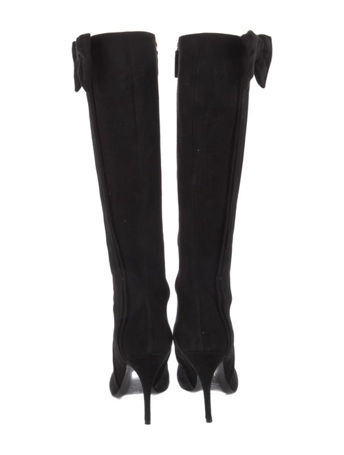 Valentino Suede Bow Accents Boots