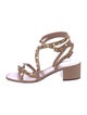 Valentino Rockstud Accents Leather Sandals