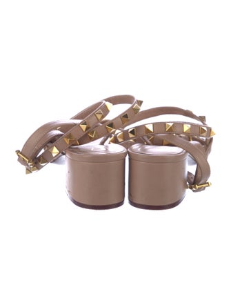 Valentino Rockstud Accents Leather Sandals