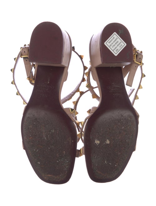 Valentino Rockstud Accents Leather Sandals