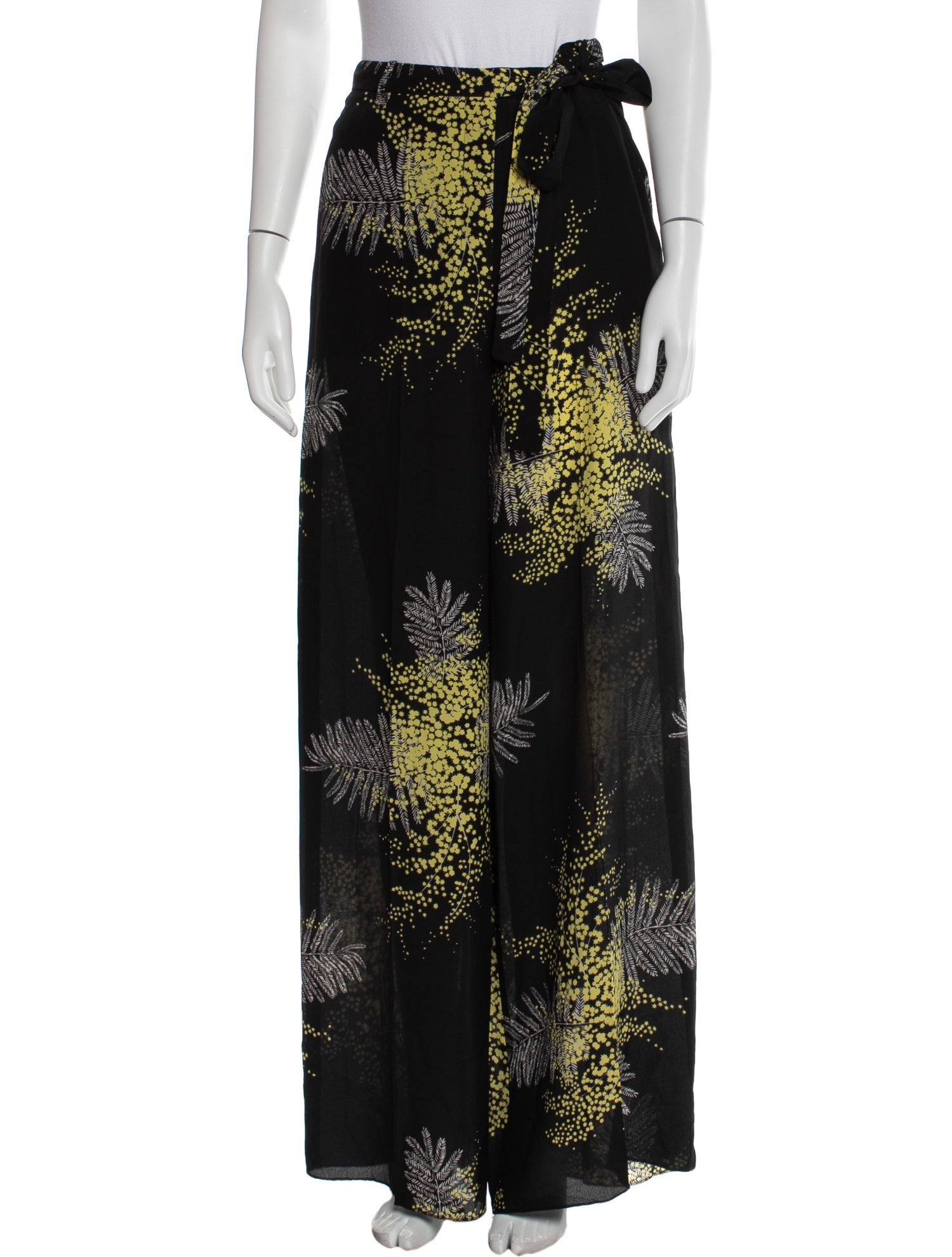 Valentino Silk Wide Leg Pants