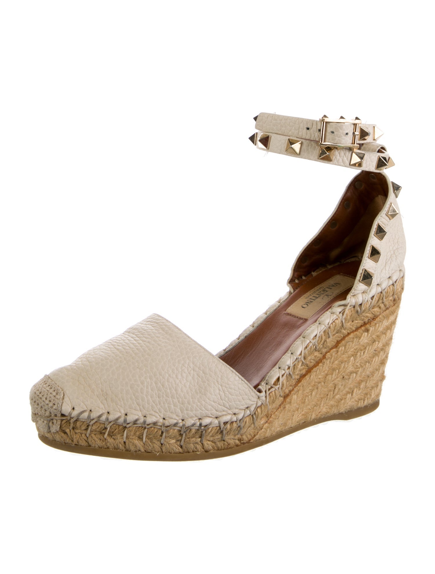 Valentino Rockstud Accents Leather D'Orsay Pumps