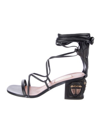 Valentino Leather Fringe Trim Accent