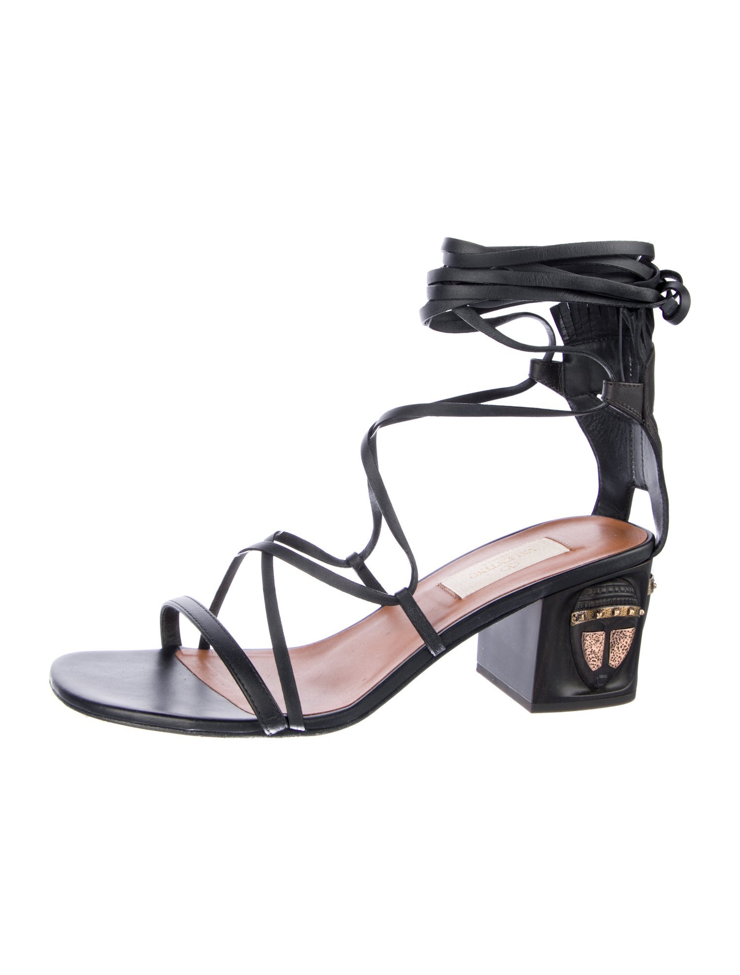 Valentino Leather Fringe Trim Accent