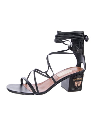 Valentino Leather Fringe Trim Accent