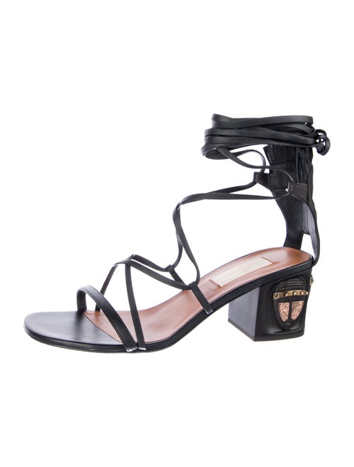 Valentino Leather Fringe Trim Accent