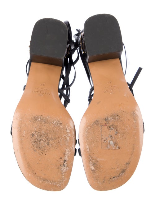 Valentino Leather Fringe Trim Accent